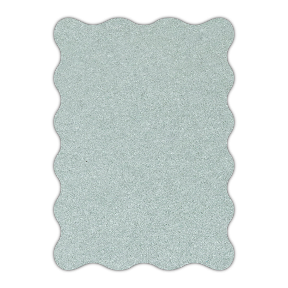 CMYK Print on Powder Green Cardstock | Shape P73 | 6" x 9"