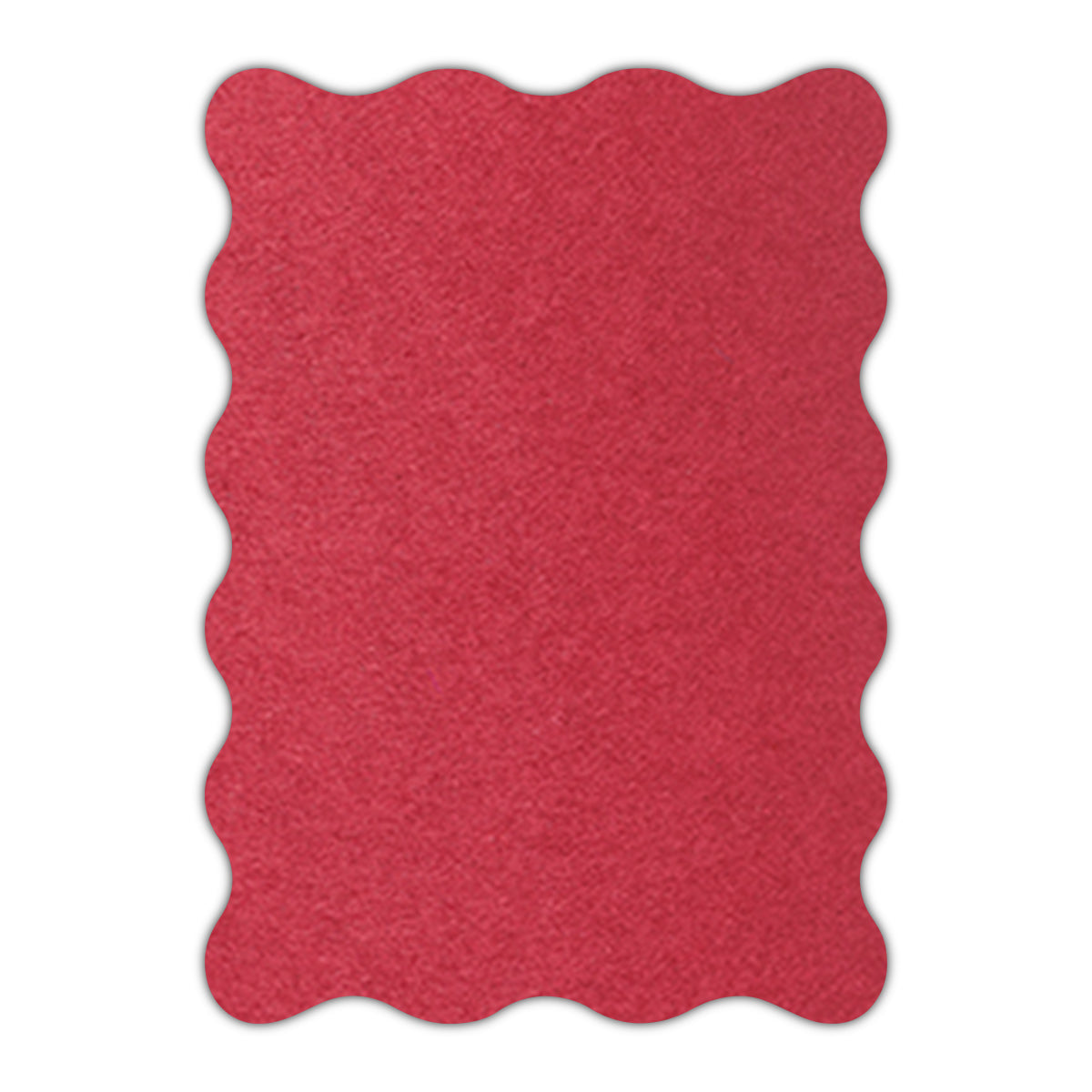 CMYK Print on Scarlet Cardstock | Shape P73 | 2" x 3"