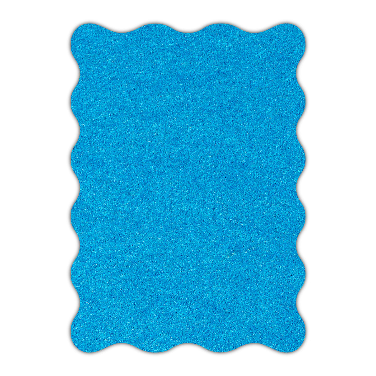 CMYK Print on Tabriz Blue Cardstock | Shape P73 | 8" x 10"