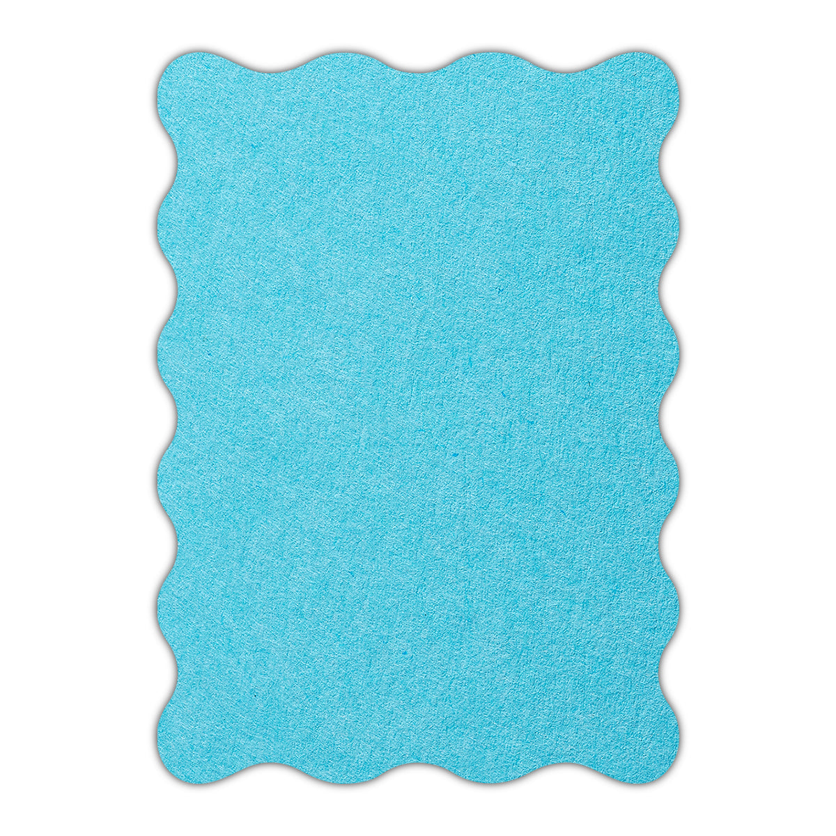 CMYK Print on Turquoise Cardstock | Shape P73 | 2" x 3.5"