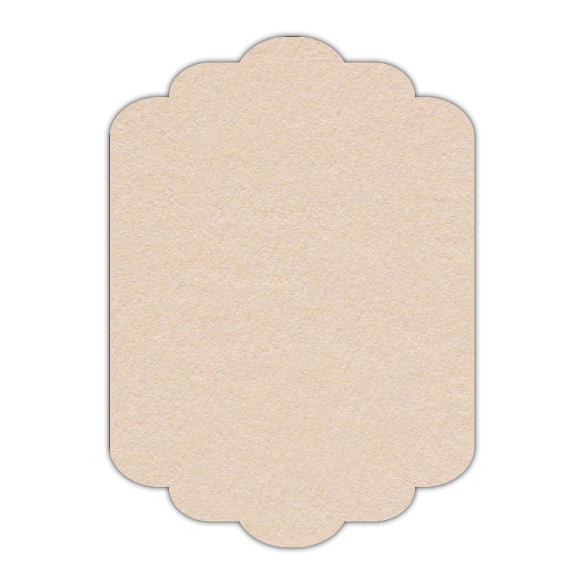 CMYK Print on Biscuit Cardstock | Shape P74 | 8" x 10"