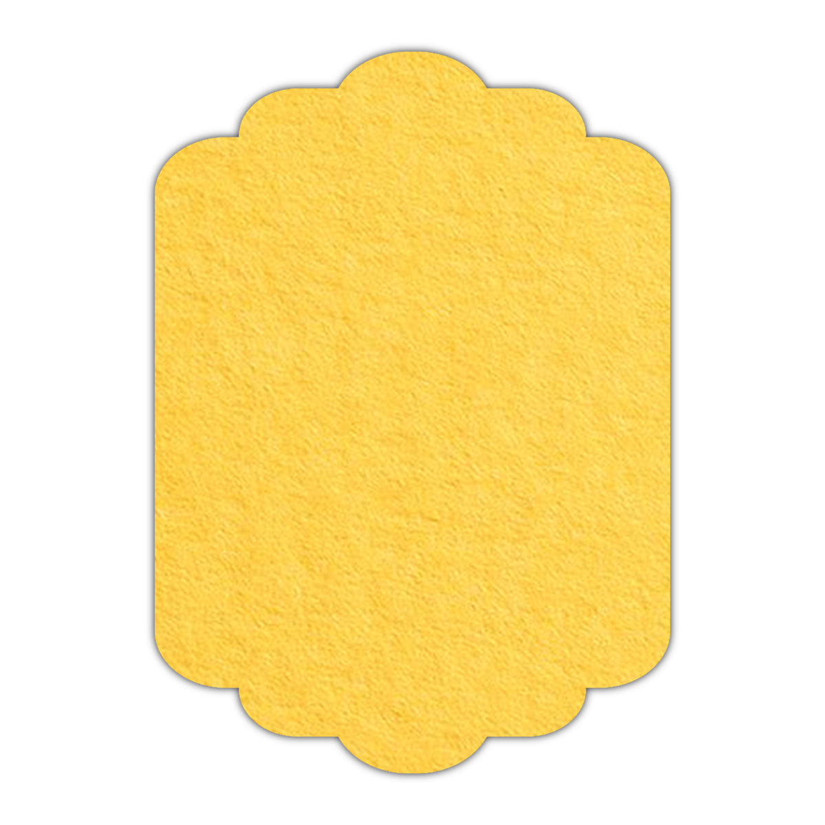 CMYK Print on Canary Yellow Cardstock | Shape P74 | 4.25" x 5.5"