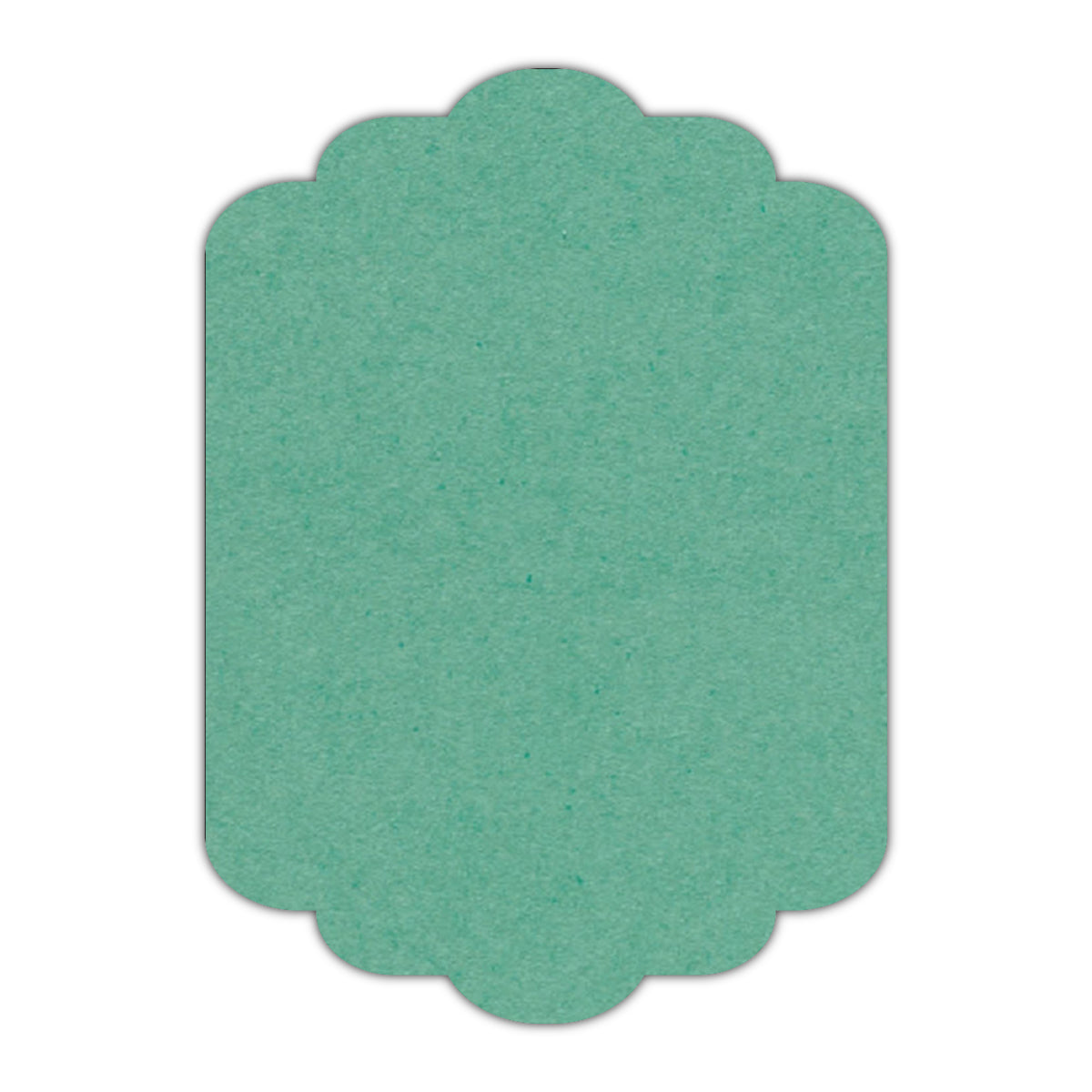 CMYK Print on Caribbean Blue Cardstock | Shape P74 | 4.25" x 5.5"