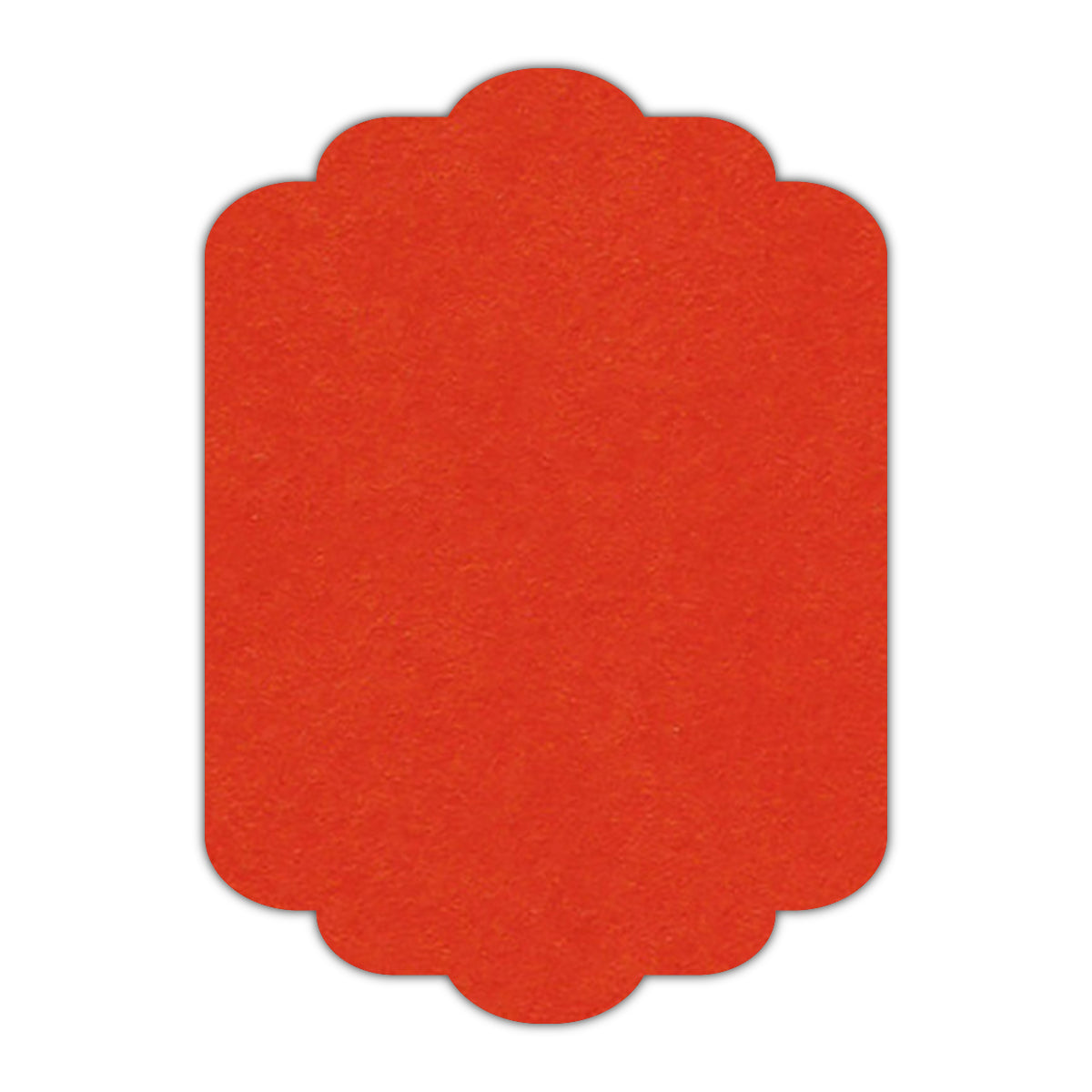 CMYK Print on Chili Pepper Cardstock | Shape P74 | 2.5" x 3.5"
