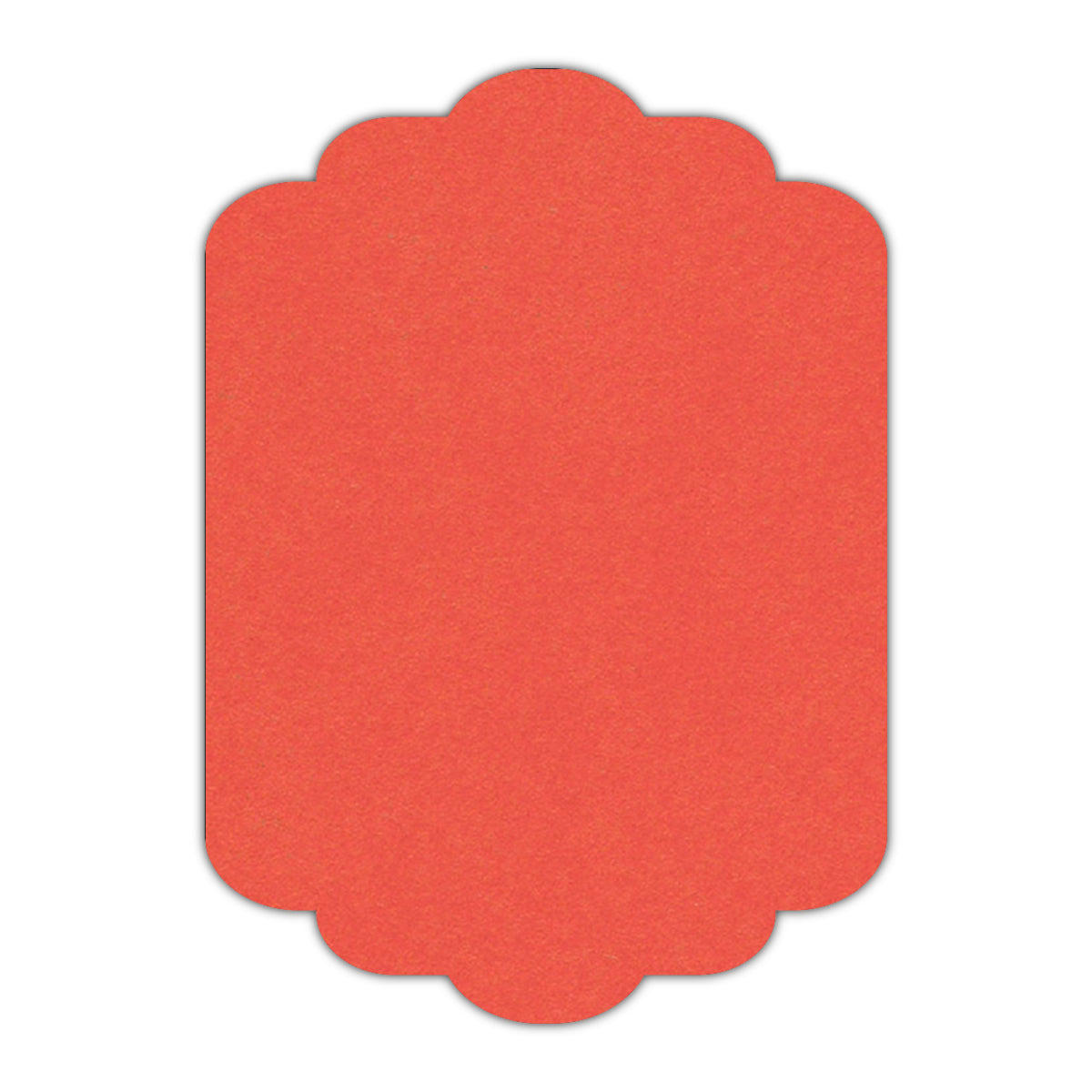 CMYK Print on Coral Cardstock | Shape P74 | 2.5" x 3.5"