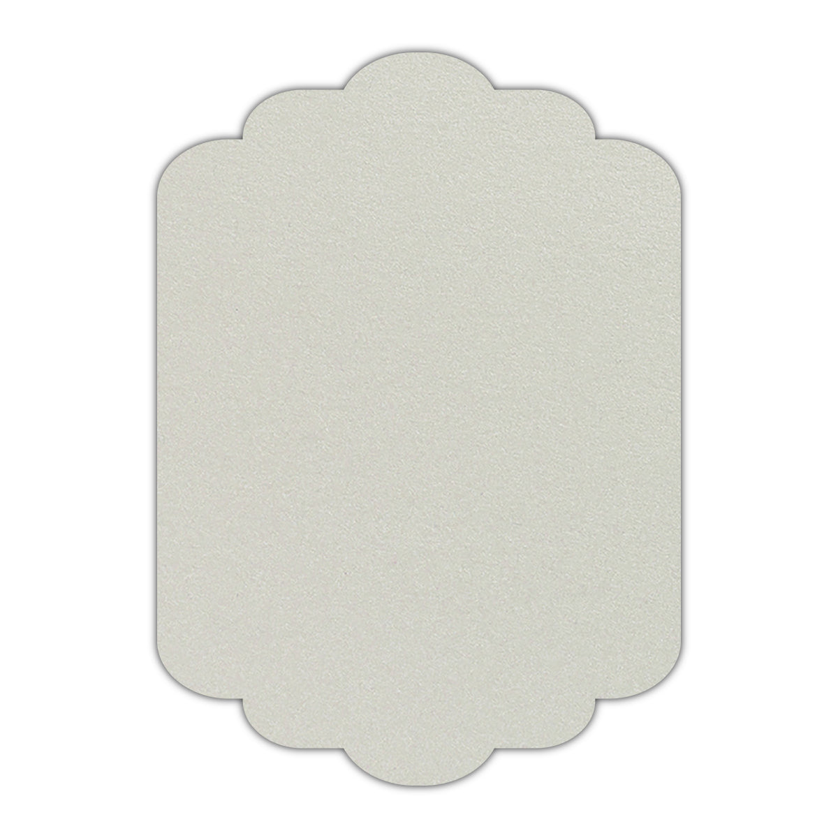 CMYK Print on Shimmer Lustre Cardstock | Shape P74 | 3" x 4"