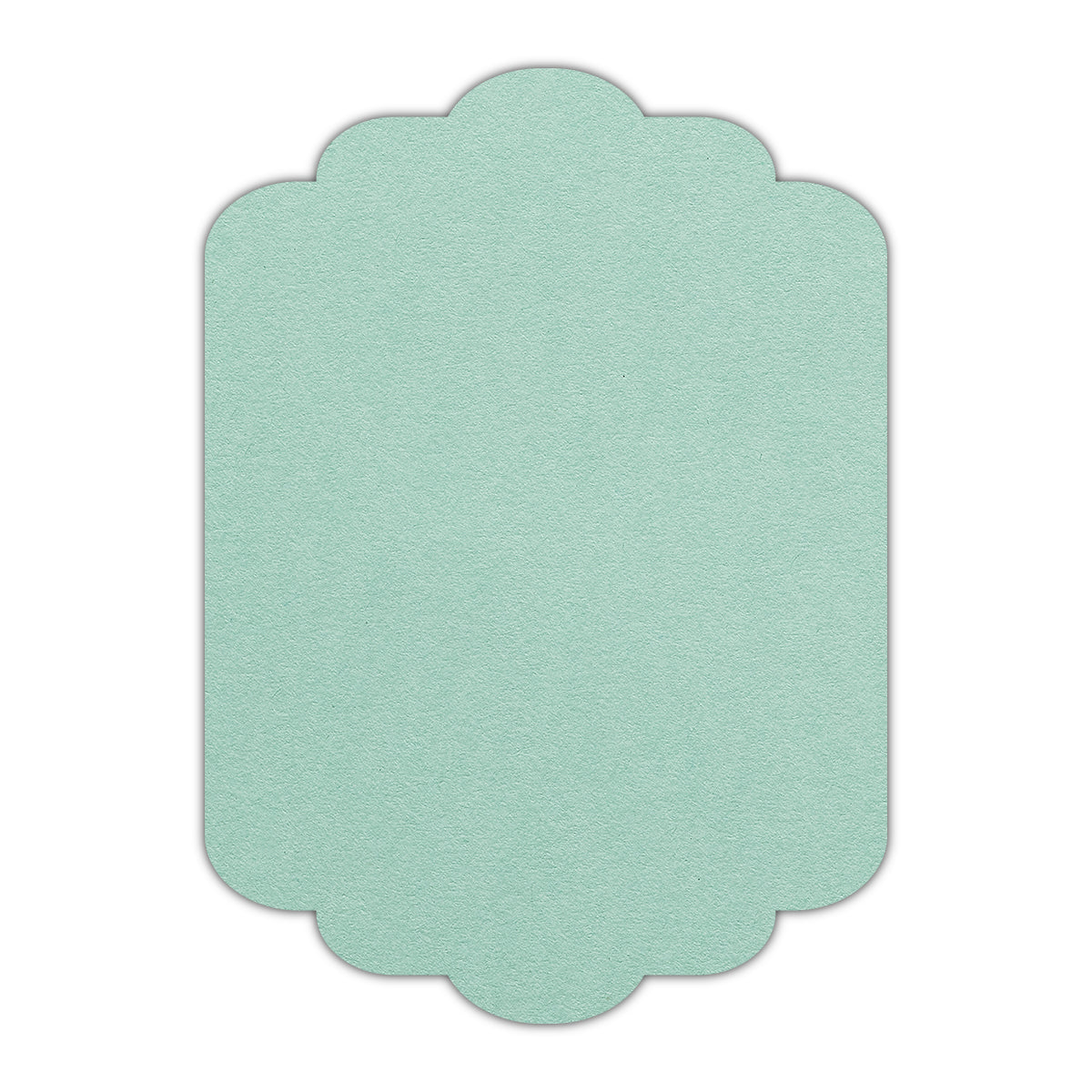 CMYK Print on Park Green Cardstock | Shape P74 | 6" x 9"