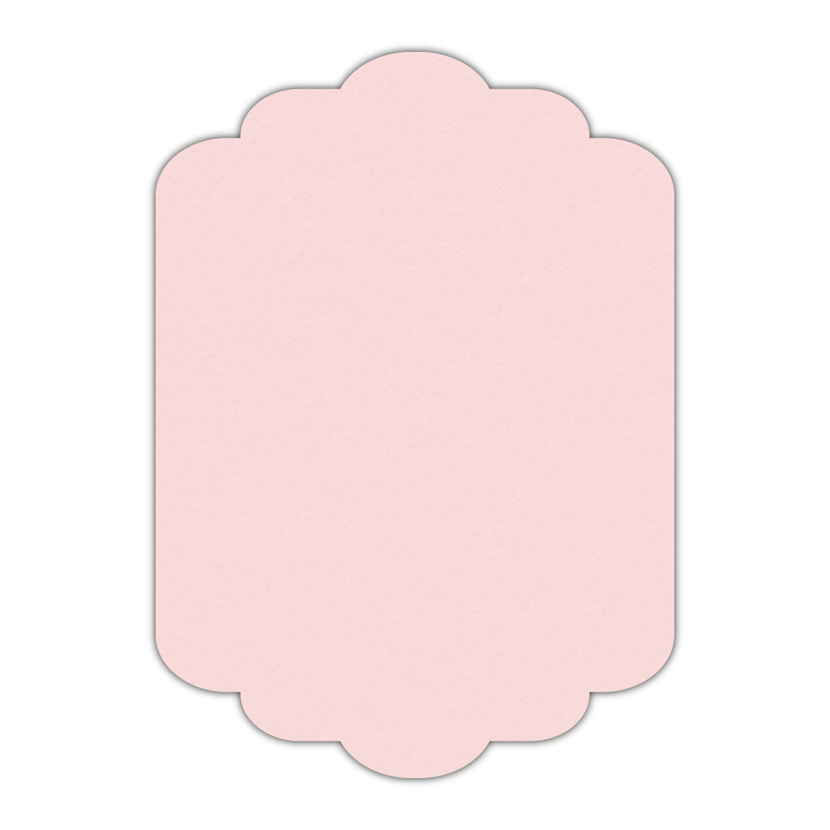 CMYK Print on Pastel Pink Cardstock | Shape P74 | 5.5" x 8.5"