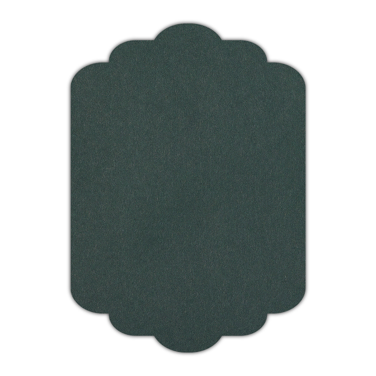 CMYK Print on Racing Green Cardstock | Shape P74 | 3.5" x 5"