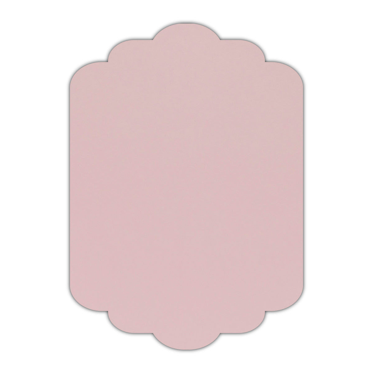 CMYK Print on Shimmer Rose Quartz Cardstock | Shape P74 | 11" x 17"