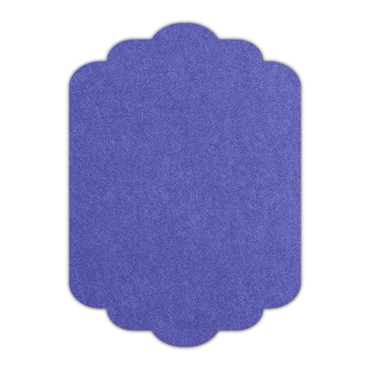 CMYK Print on Royal Blue Cardstock | Shape P74 | 12" x 18"