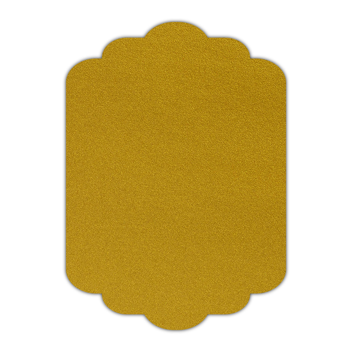 CMYK Print on Shimmer Super Gold Cardstock | Shape P74 | 8" x 10"