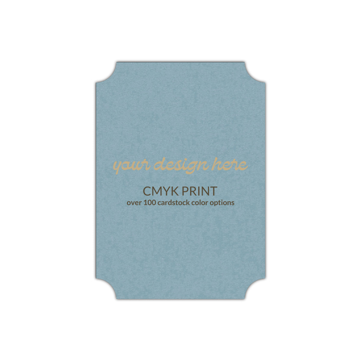 Shape P78 Diecut Card | CMYK Print | 11" x 14"