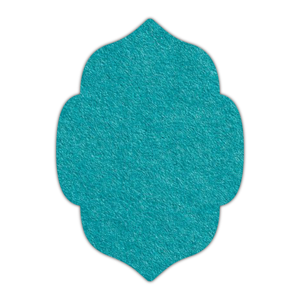 CMYK Print on Aqua Blue Cardstock | Shape P7 | 3" x 4"