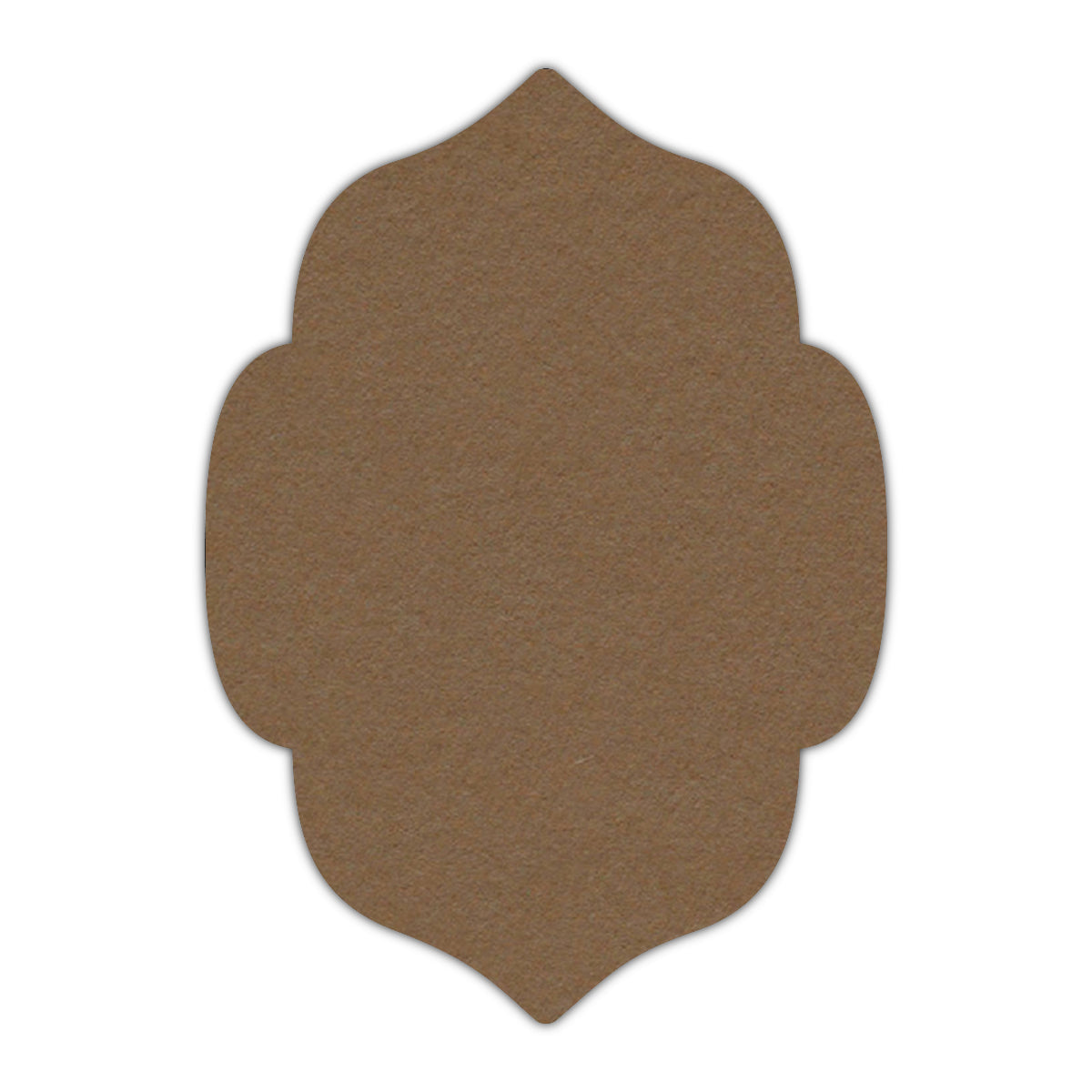 CMYK Print on Cappuccino Cardstock | Shape P7 | 5" x 7"