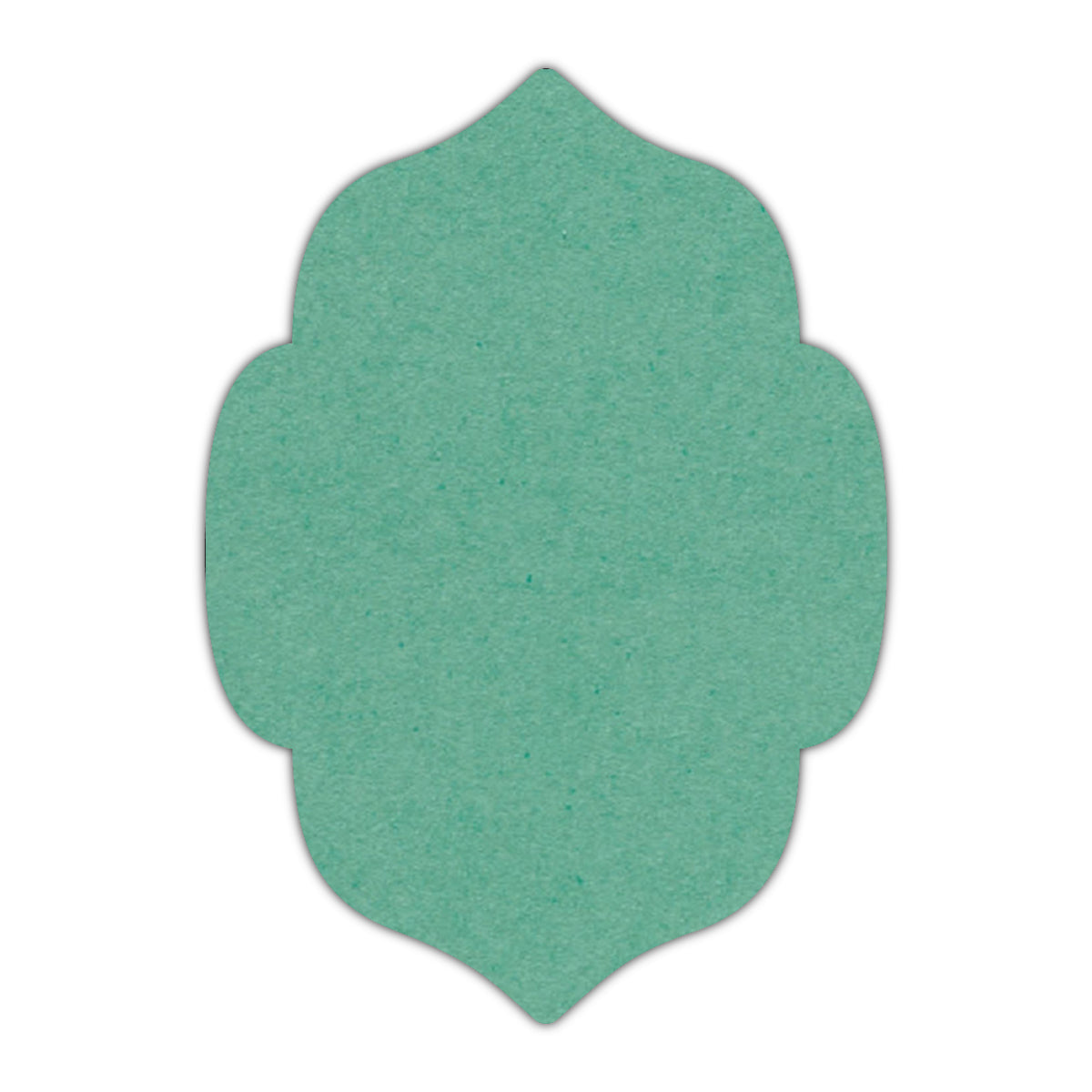 CMYK Print on Caribbean Blue Cardstock | Shape P7 | 3.5" x 5"