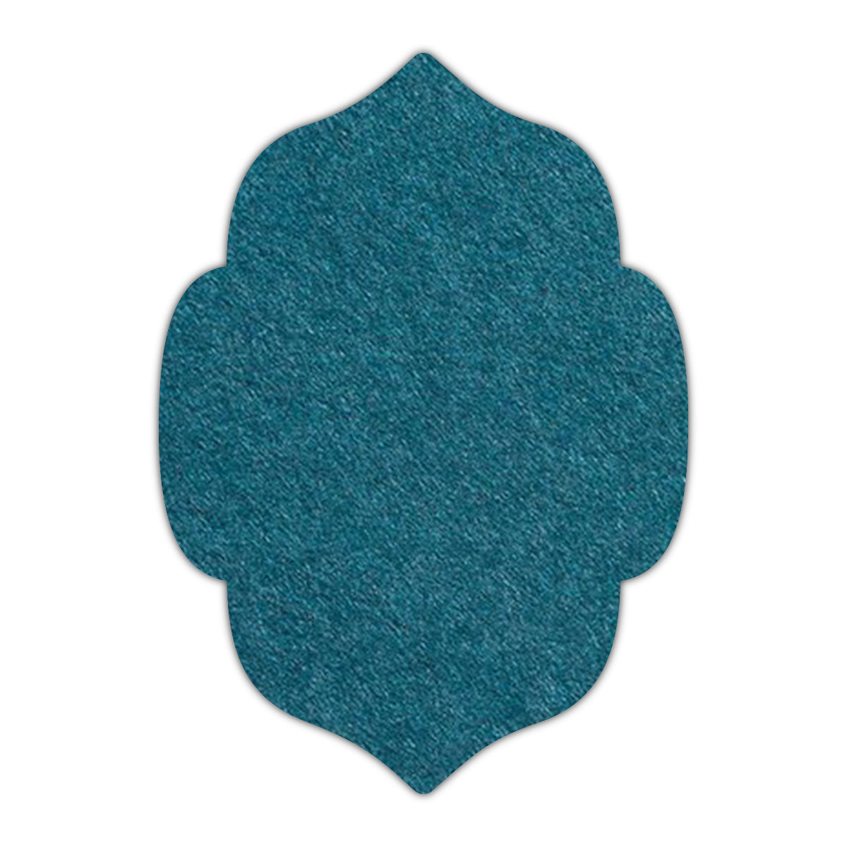 CMYK Print on Dark Teal Blue Cardstock | Shape P7 | 3" x 5"