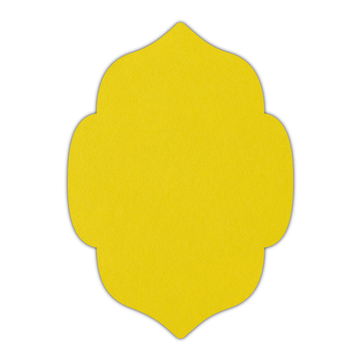 CMYK Print on Factory Yellow Cardstock | Shape P7 | 3" x 5"