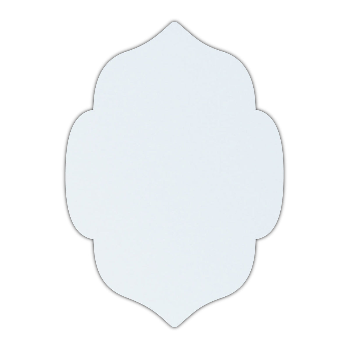 CMYK Print on Shimmer Ice Silver Cardstock | Shape P7 | 5.5" x 8.5"