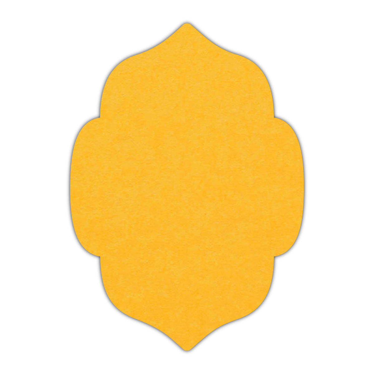 CMYK Print on Indian Yellow Cardstock | Shape P7 | 5.5" x 8.5"
