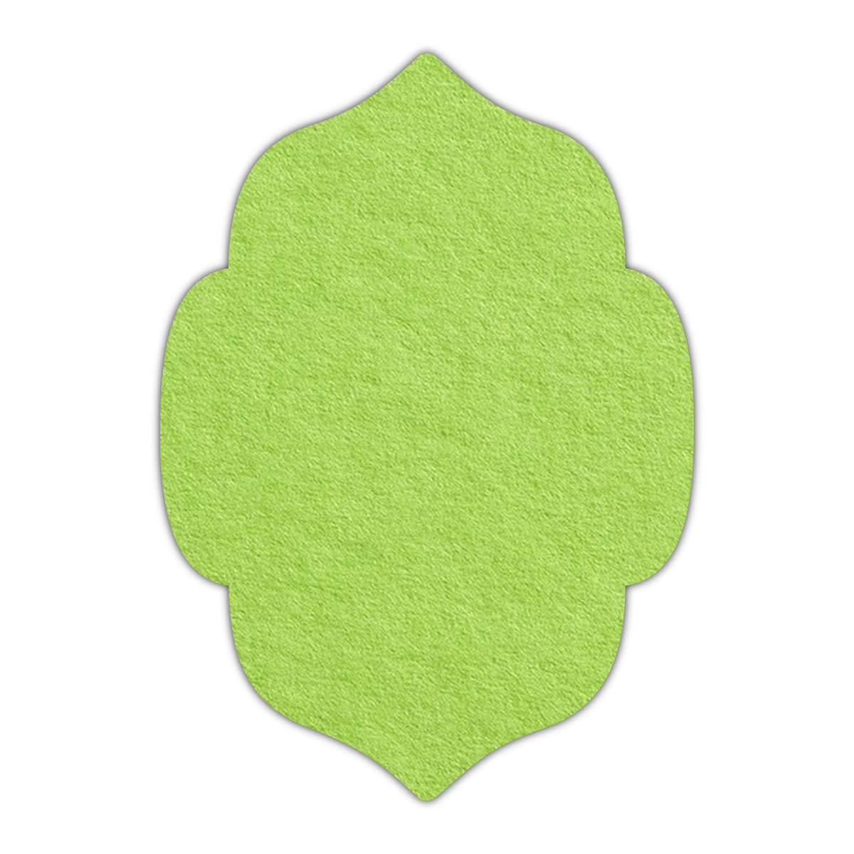 CMYK Print on Leaf Green Cardstock | Shape P7 | 3" x 5"