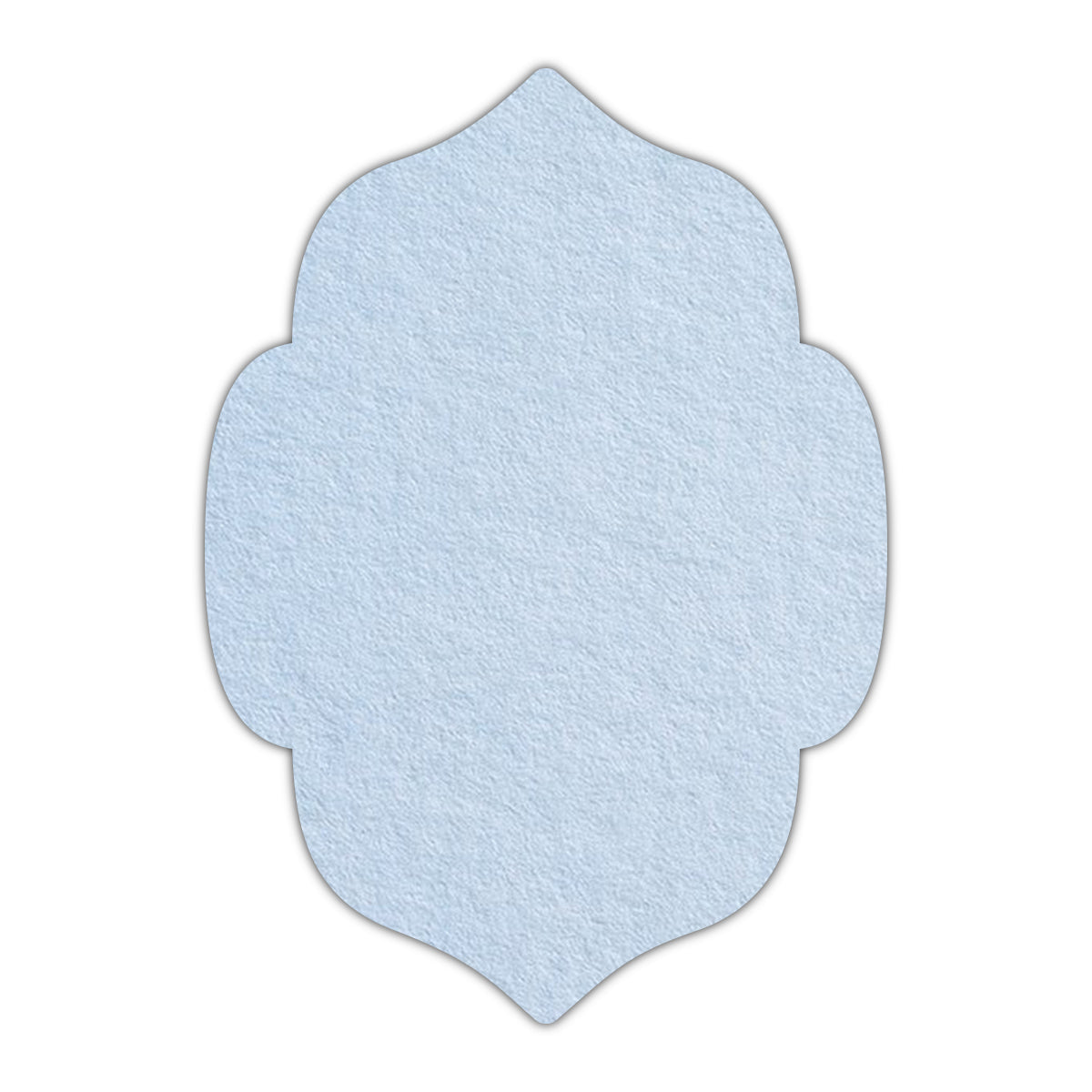 CMYK Print on Light Sky Blue Cardstock | Shape P7 | 2" x 3"