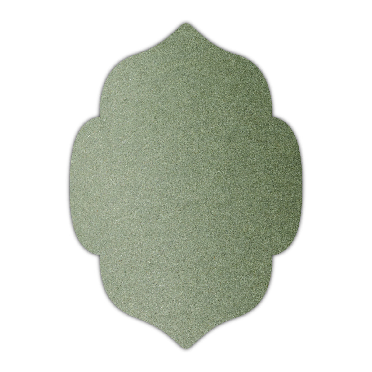 CMYK Print on Mid Green Cardstock | Shape P7 | 12" x 18"