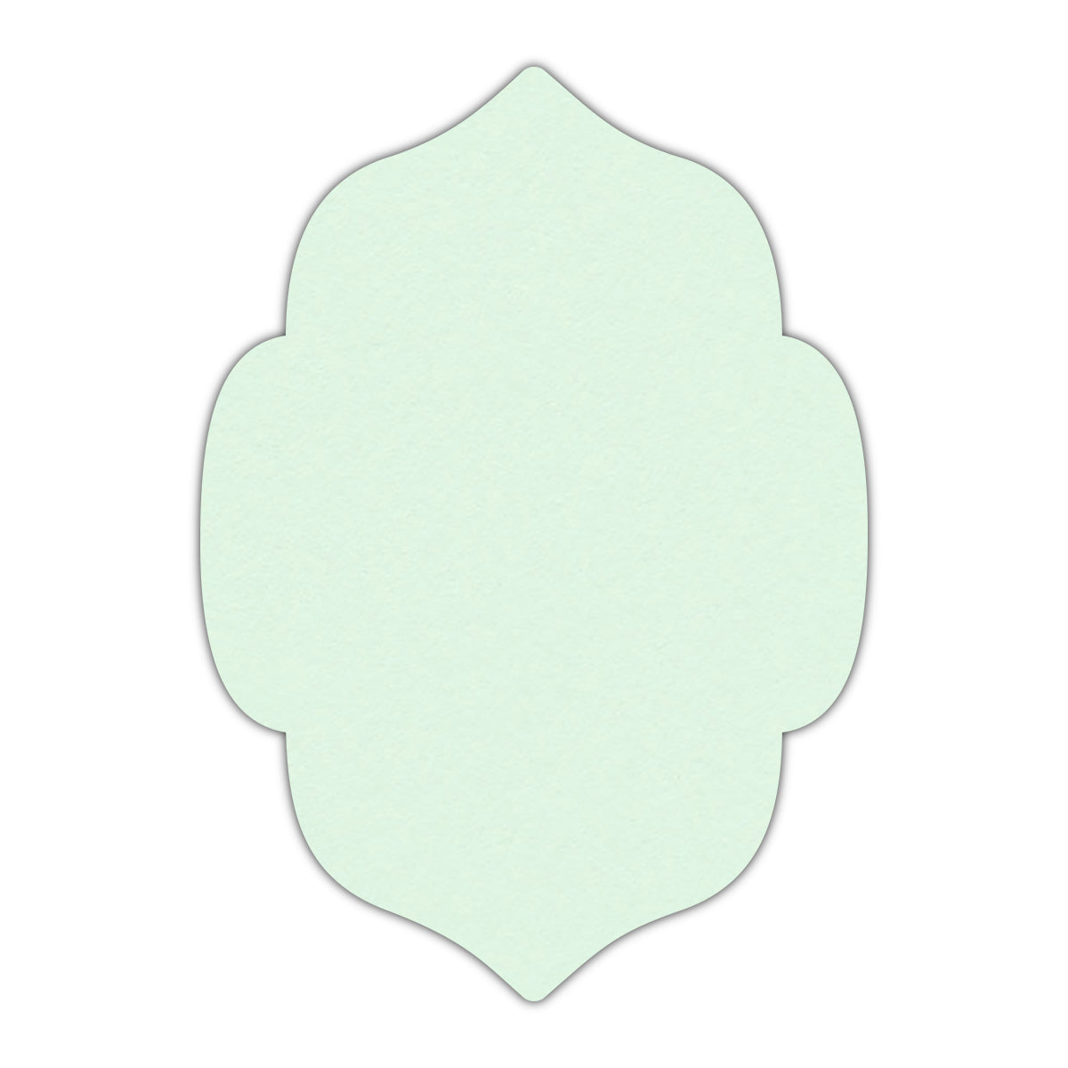 CMYK Print on Pastel Green Cardstock | Shape P7 | 3" x 5"