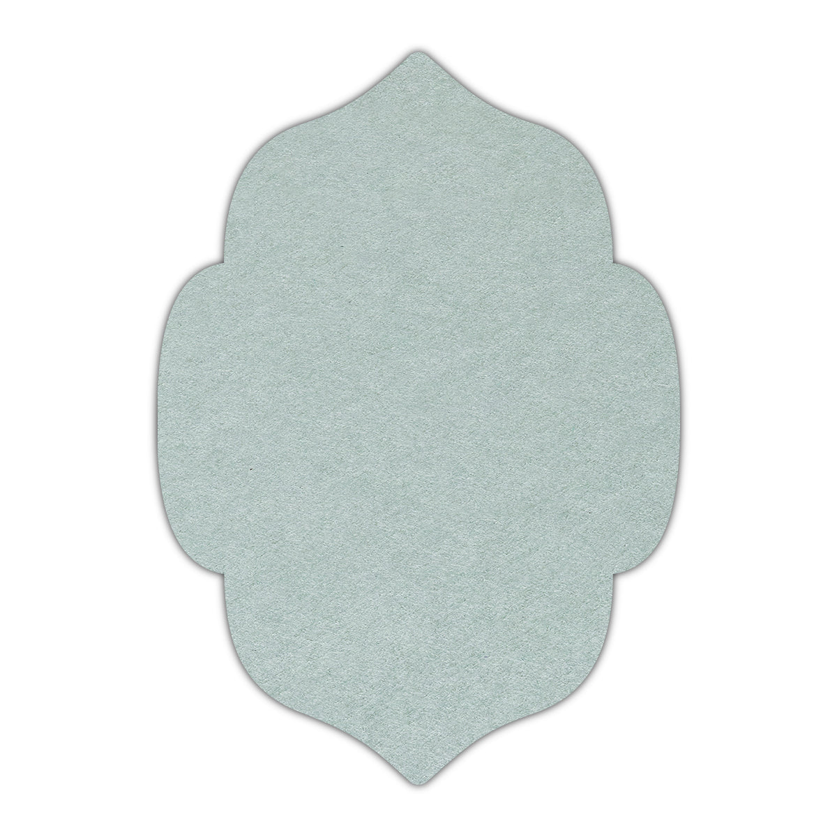 CMYK Print on Powder Green Cardstock | Shape P7 | 3" x 5"
