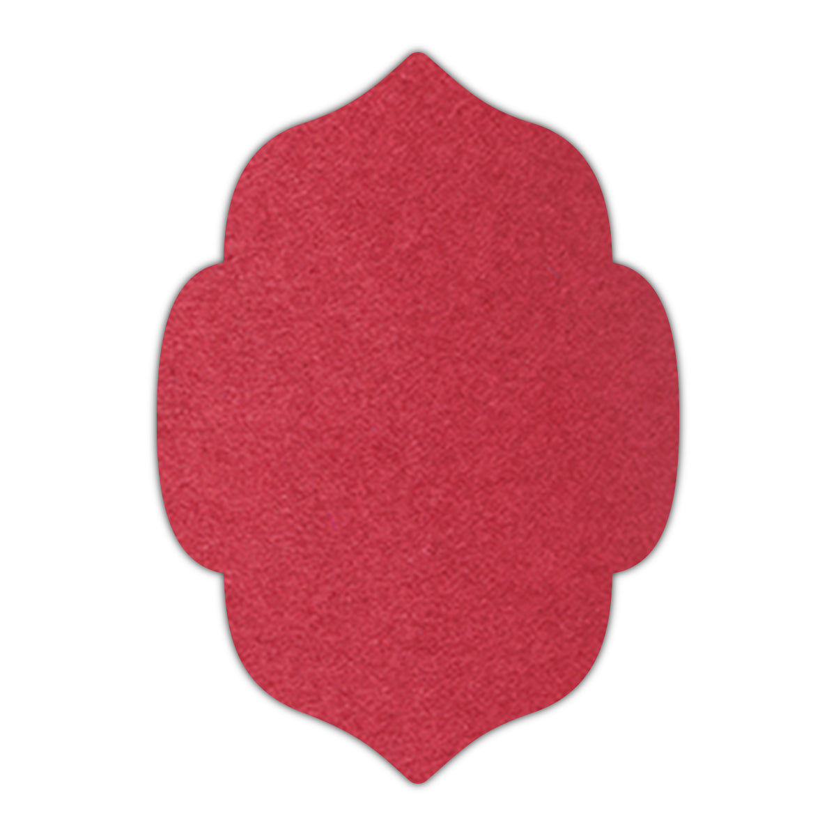 CMYK Print on Scarlet Cardstock | Shape P7 | 3" x 4"