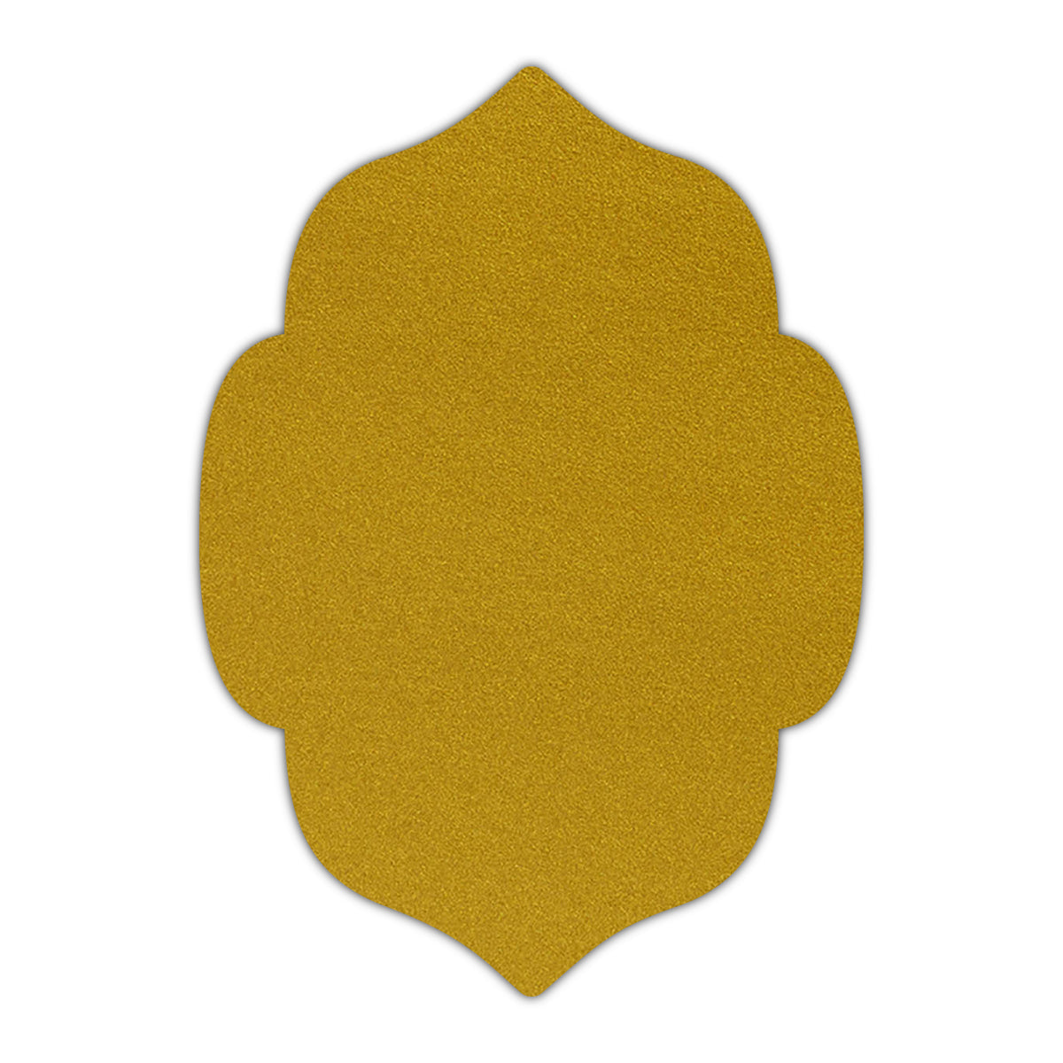 CMYK Print on Shimmer Super Gold Cardstock | Shape P7 | 4.25" x 5.5"