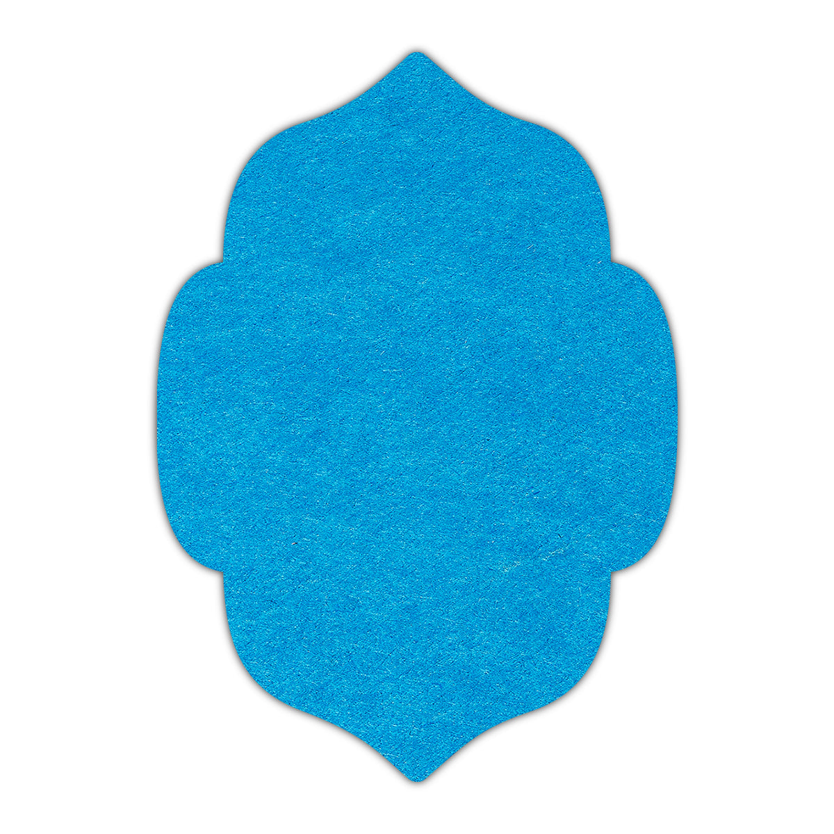 CMYK Print on Tabriz Blue Cardstock | Shape P7 | 2" x 3"