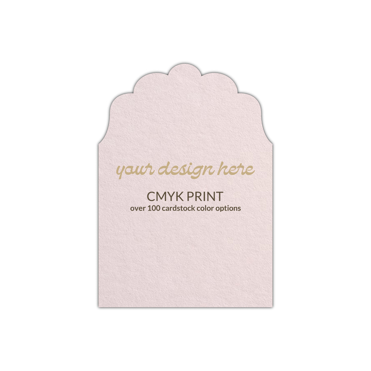 Shape P80 Diecut Card | CMYK Print | 11" x 14"