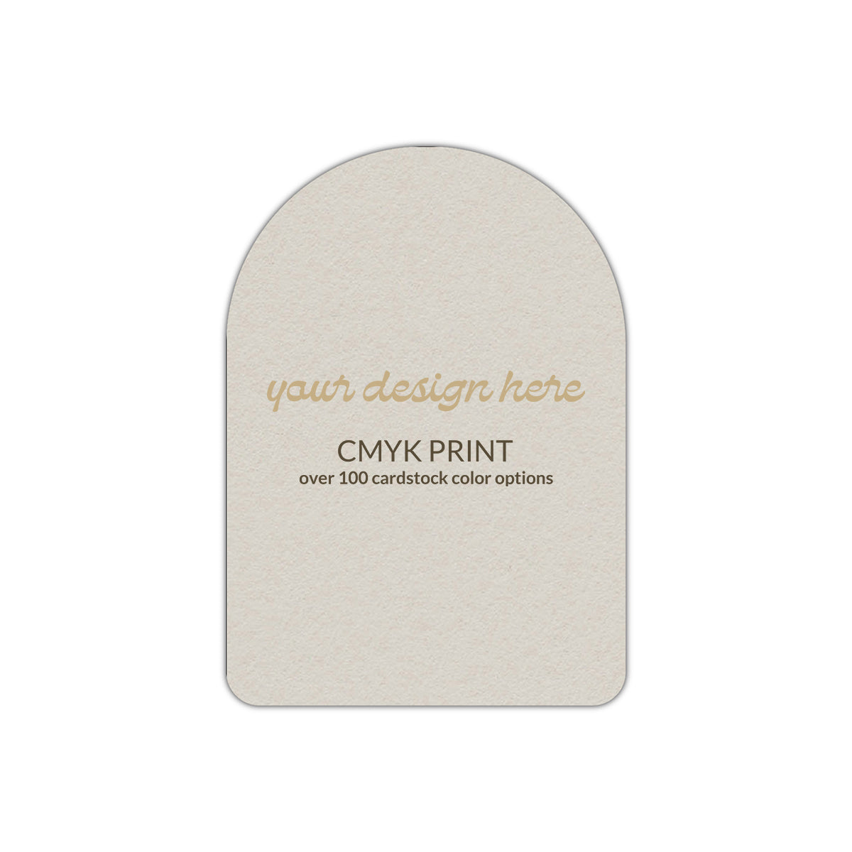 Shape P81 Diecut Card | CMYK Print | 5" x 8"