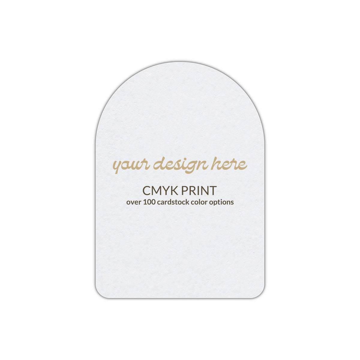 Shape P81 Diecut Card | CMYK Print | 11" x 17"