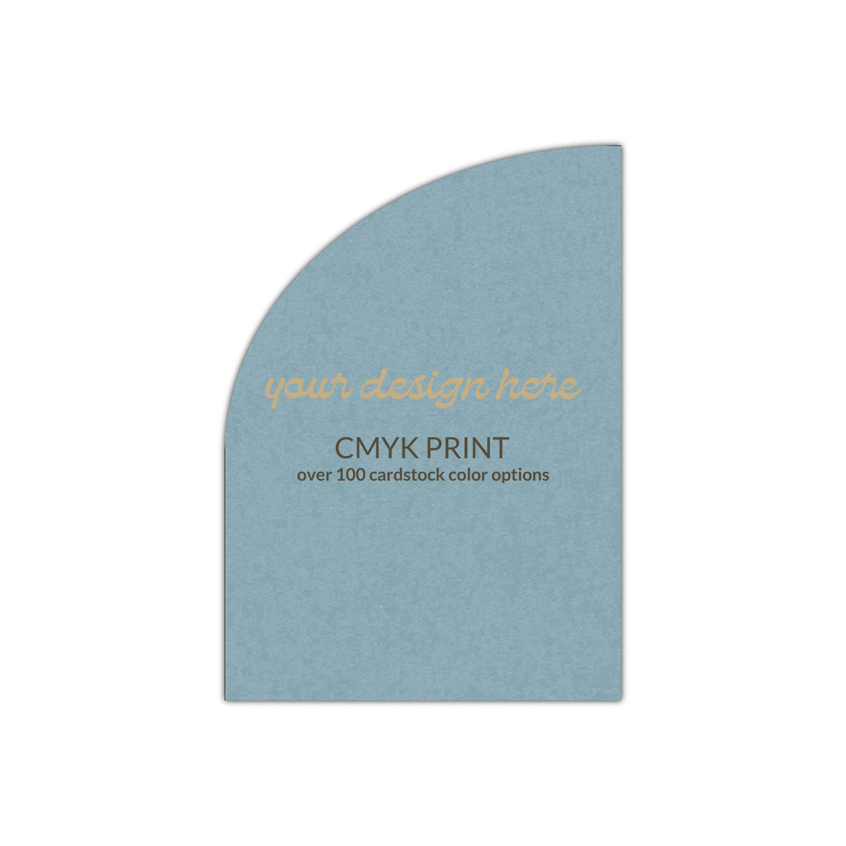 Shape P82 Diecut Card | CMYK Print | 11" x 17"