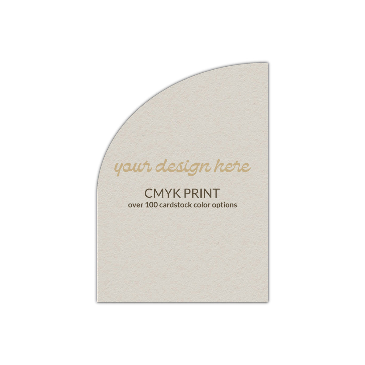 Shape P82 Diecut Card | CMYK Print | 2.5" x 3.5"