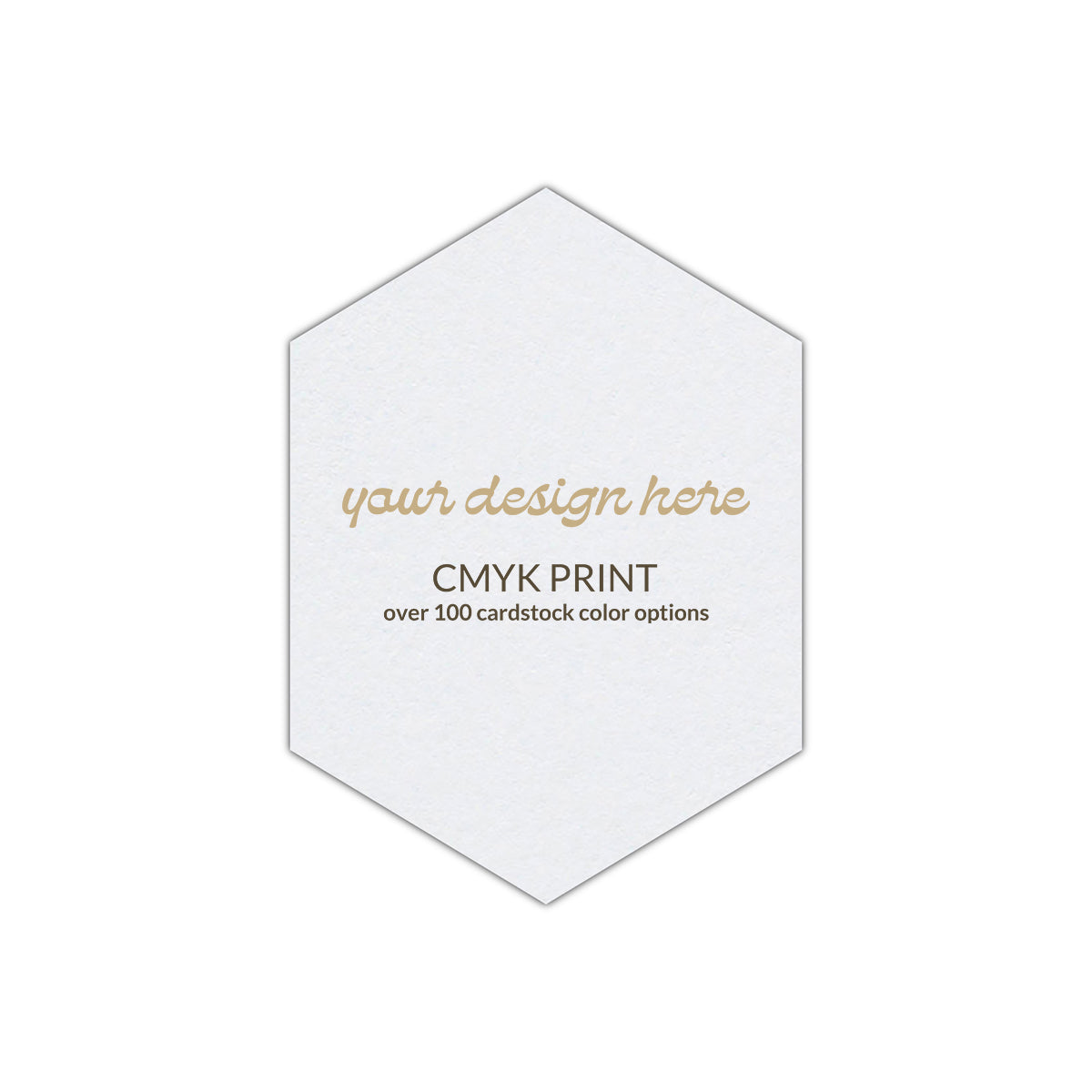 Shape P84 Diecut Card | CMYK Print | 4.25" x 5.5"