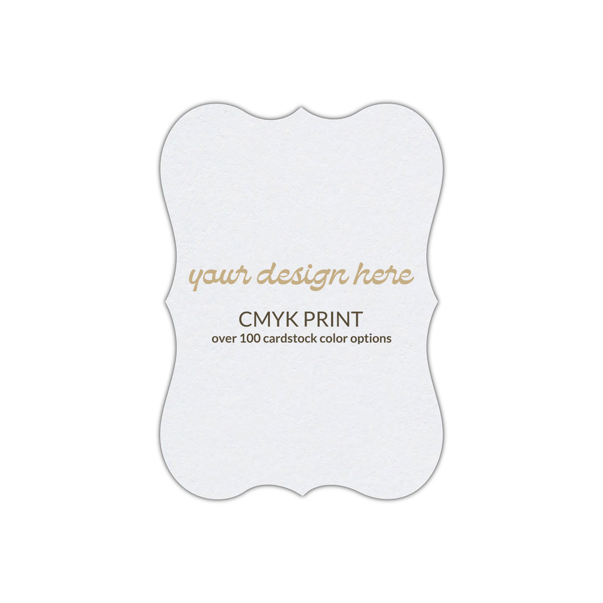 Shape P86 Diecut Card | CMYK Print | 6" x 9"