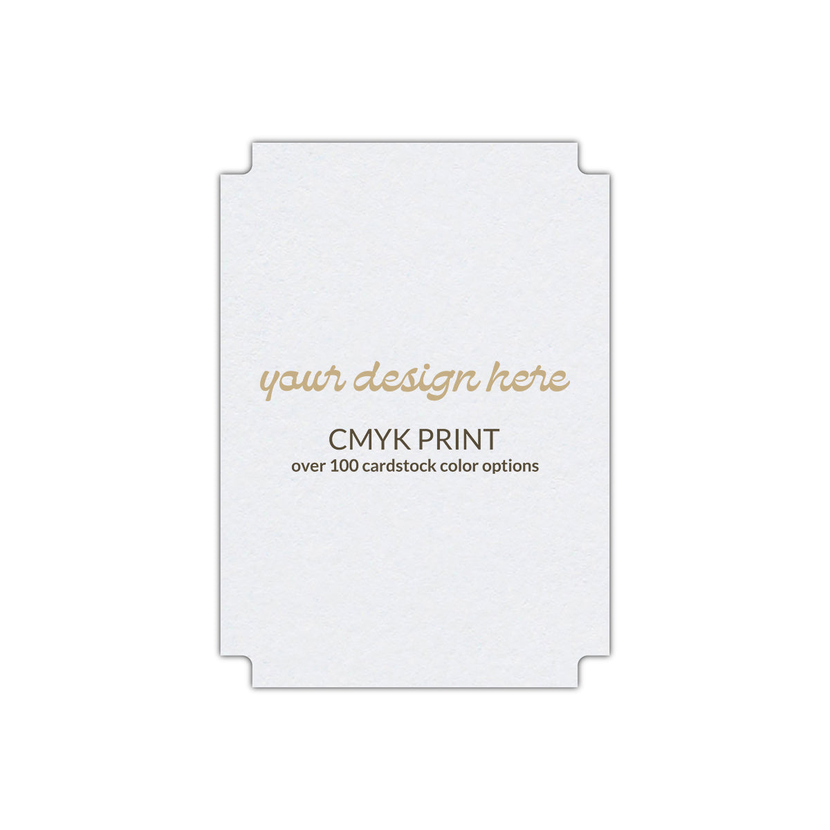 Shape P87 Diecut Card | CMYK Print | 5" x 8"