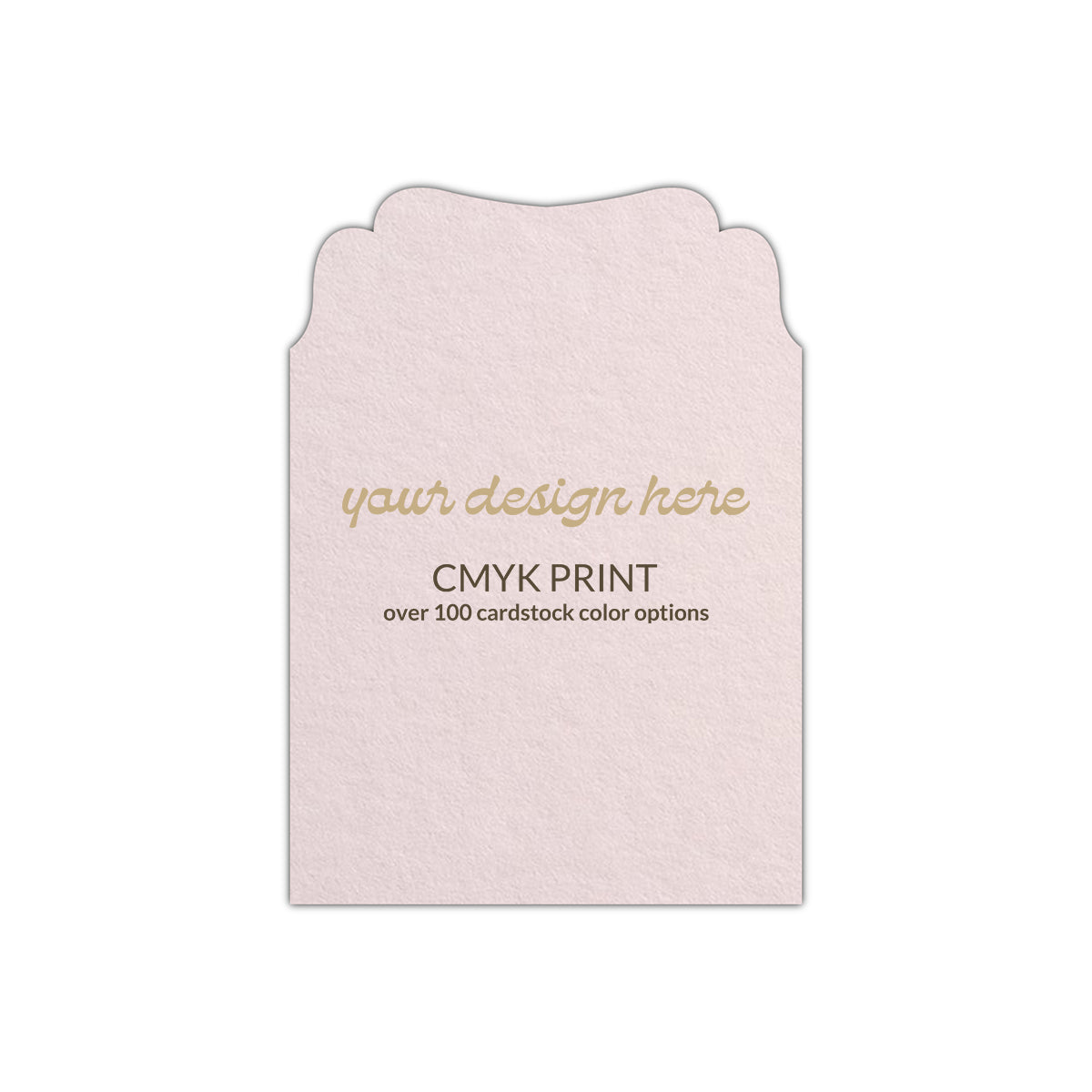 Shape P89 Diecut Card | CMYK Print | 3" x 5"