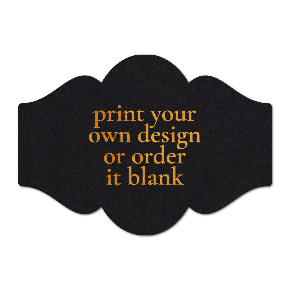 Custom Wedding Prints on Diecut Shaped Cardstock | Shape P8