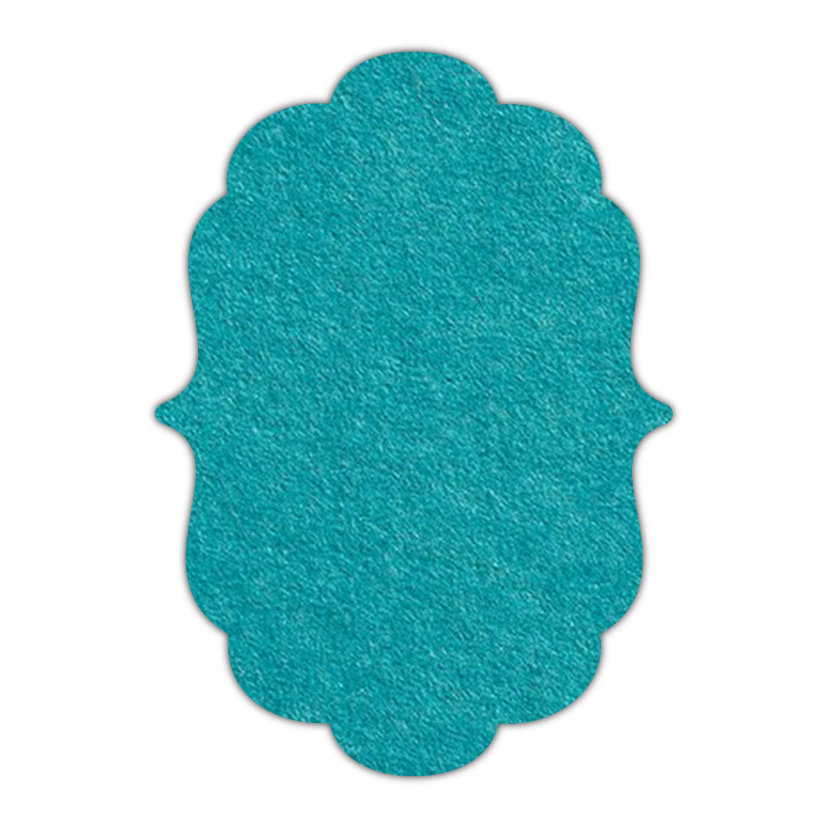 CMYK Print on Aqua Blue Cardstock | Shape P8 | 2" x 3.5"