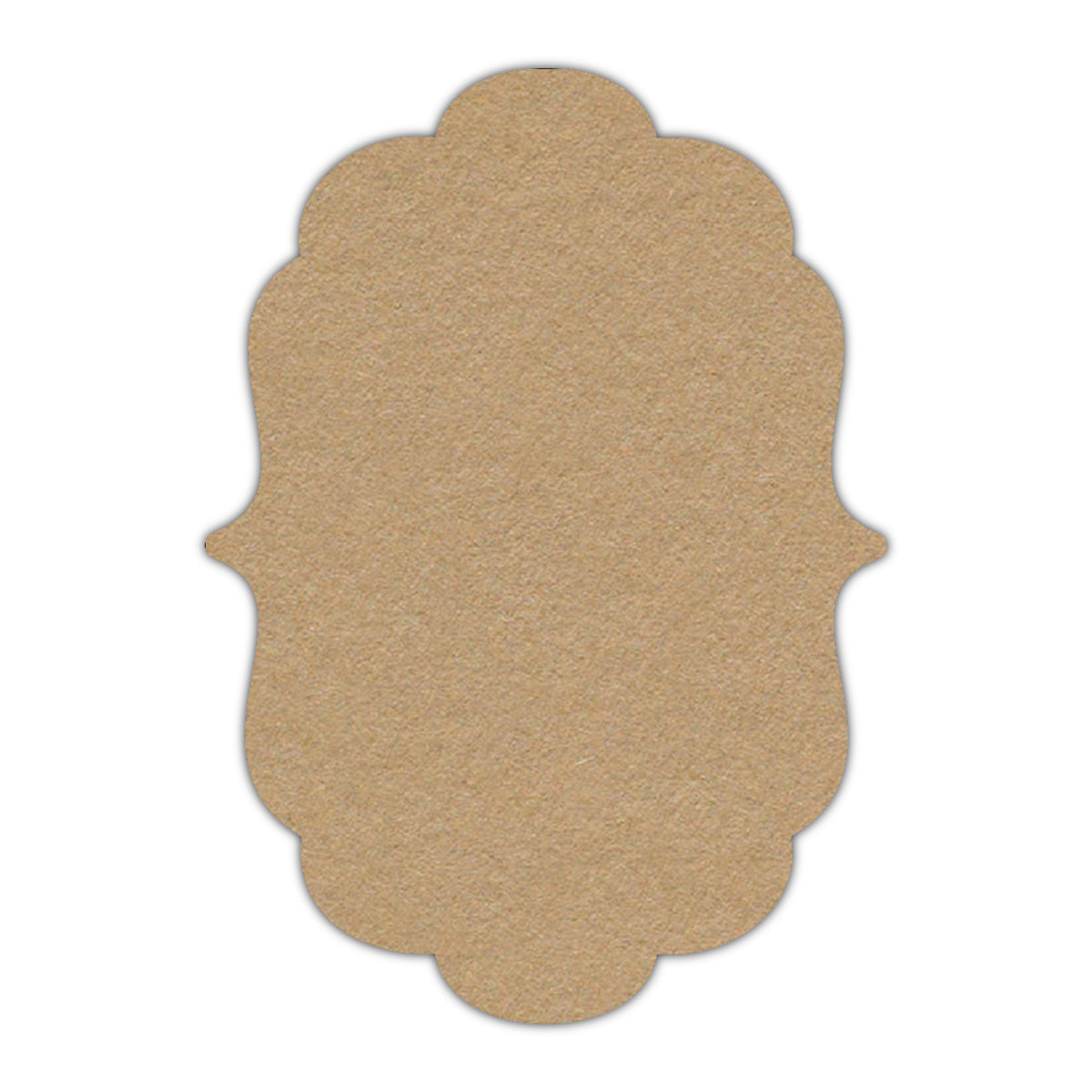 CMYK Print on Camel Cardstock | Shape P8 | 3" x 4"