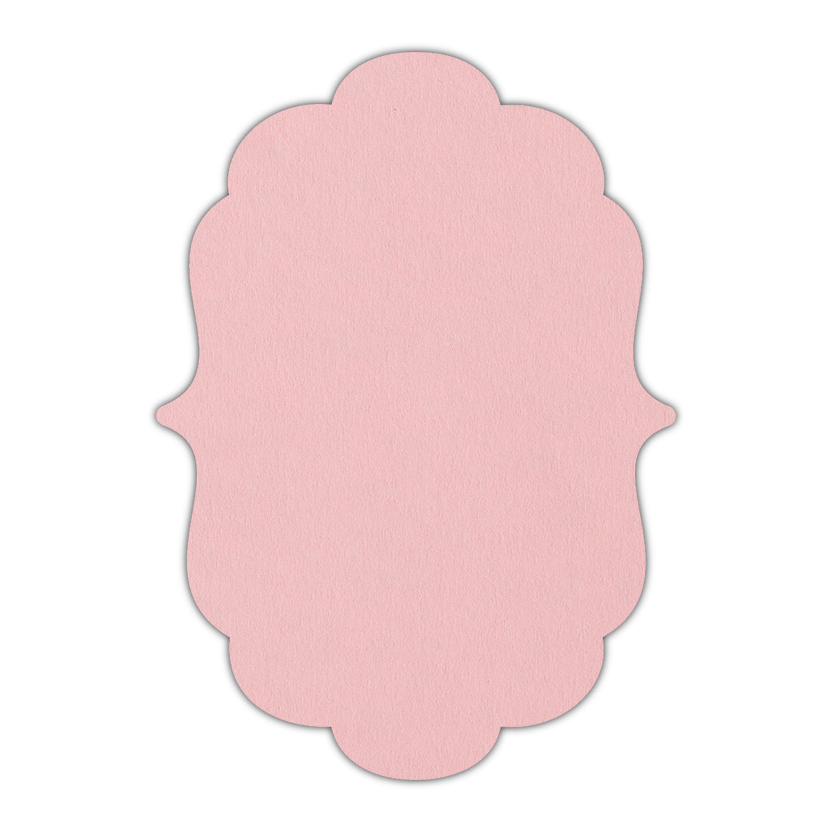CMYK Print on Candy Pink Cardstock | Shape P8 | 3" x 4"