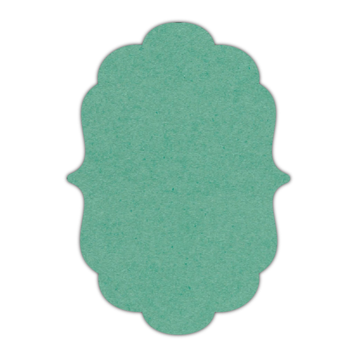 CMYK Print on Caribbean Blue Cardstock | Shape P8 | 3" x 5"