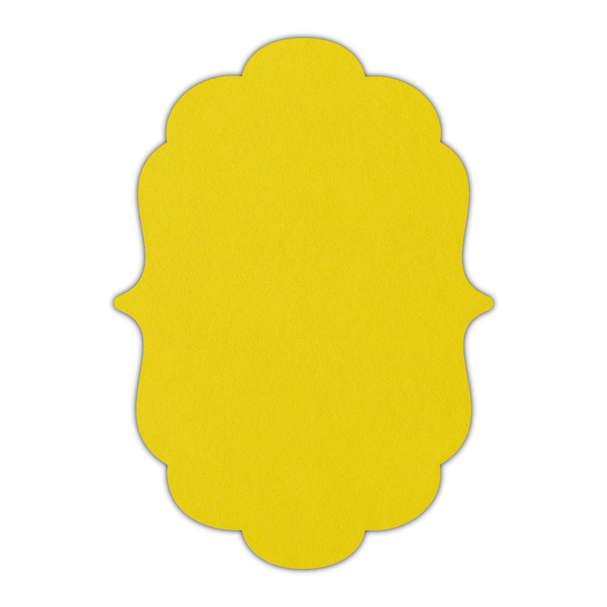 CMYK Print on Factory Yellow Cardstock | Shape P8 | 2" x 3.5"
