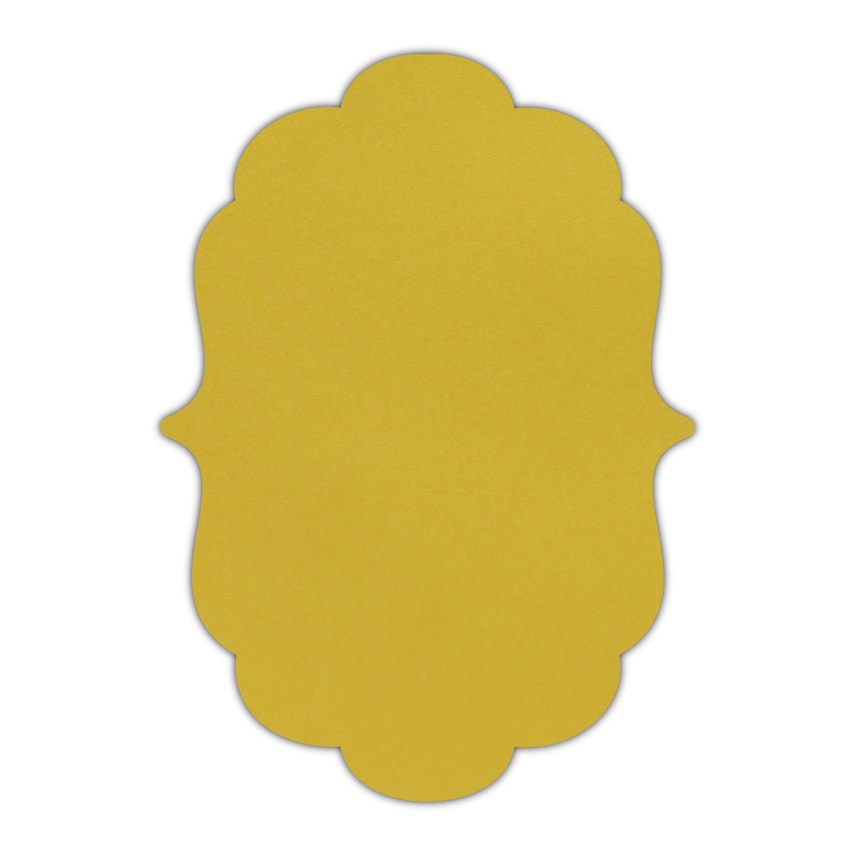 CMYK Print on Shimmer Fine Gold Cardstock | Shape P8 | 3" x 5"