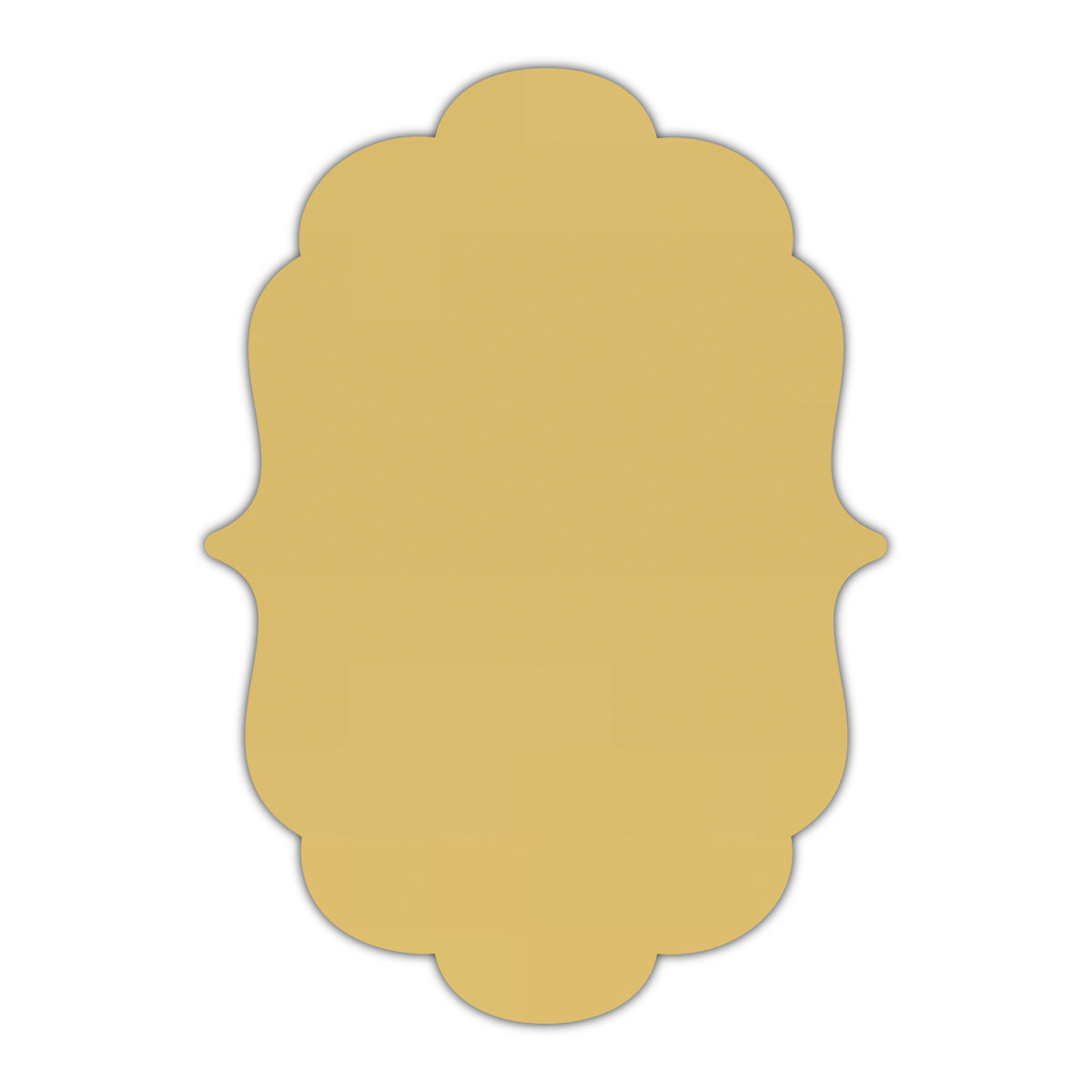 CMYK Print on Shimmer Gold Cardstock | Shape P8 | 5.5" x 8.5"
