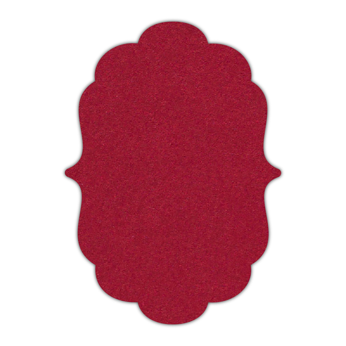 CMYK Print on Guardsman Red Cardstock | Shape P8 | 2.5" x 3.5"
